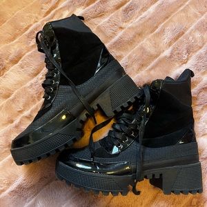 Platform Combat Boots